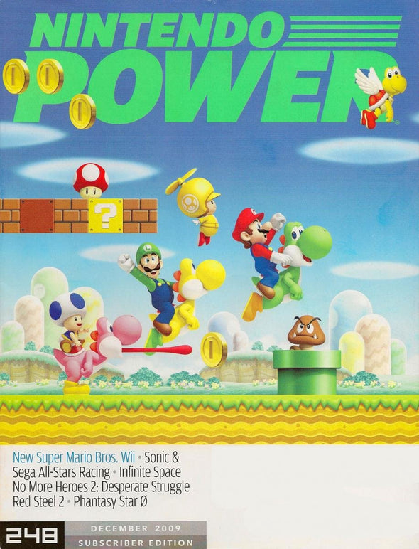 Nintendo power. Nintendo 2009 игрушка. New super Mario Bros обложка. New super Mario Bros Wii обложка.
