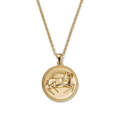 Buy MJ Mysa Jewels Zodiac Necklace 18kt Gold Plated Anti Tarnish (Aquarius)  at Amazon.in