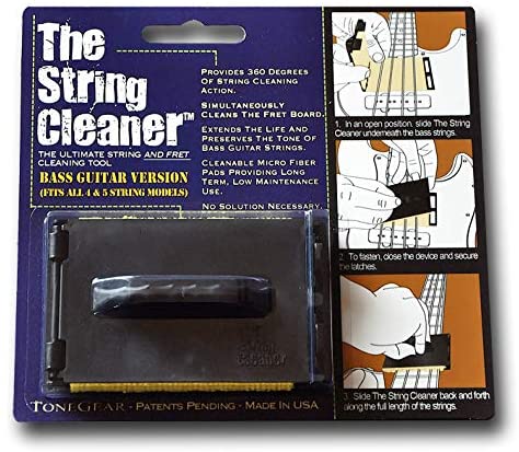 One-Swipe Guitar String Cleaner, Electric Instrument Bass Violin