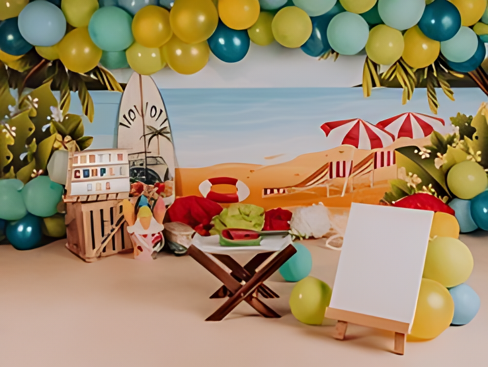 Balloon Decoration for Beach Party (Beach Themes)