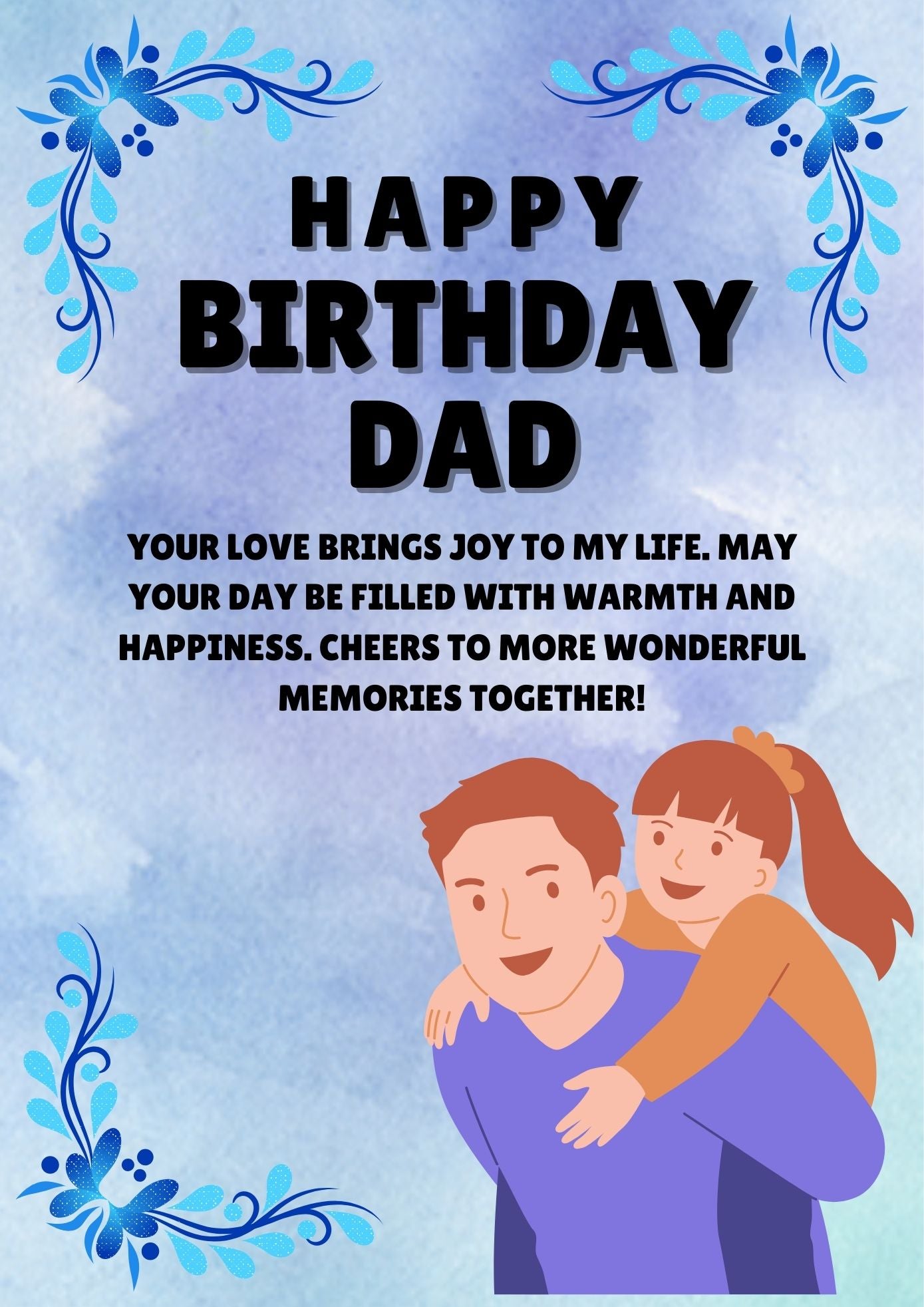 Birthday Wishes for Father from Daughter