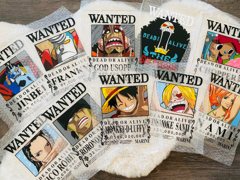 One Piece Glass Wanted Poster Art By Iris Anne