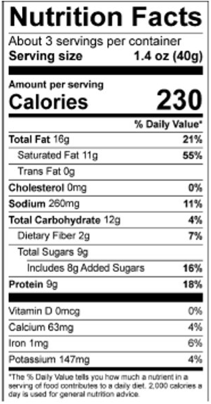 Nutrition Label