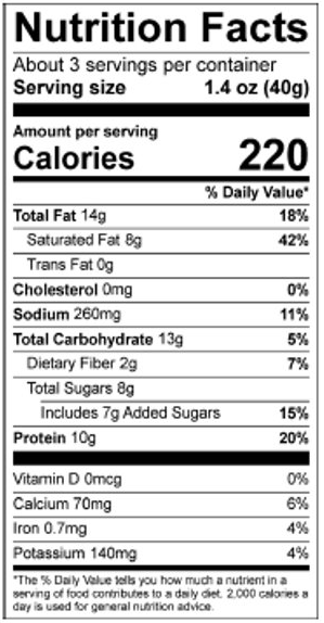 Nutrition Label