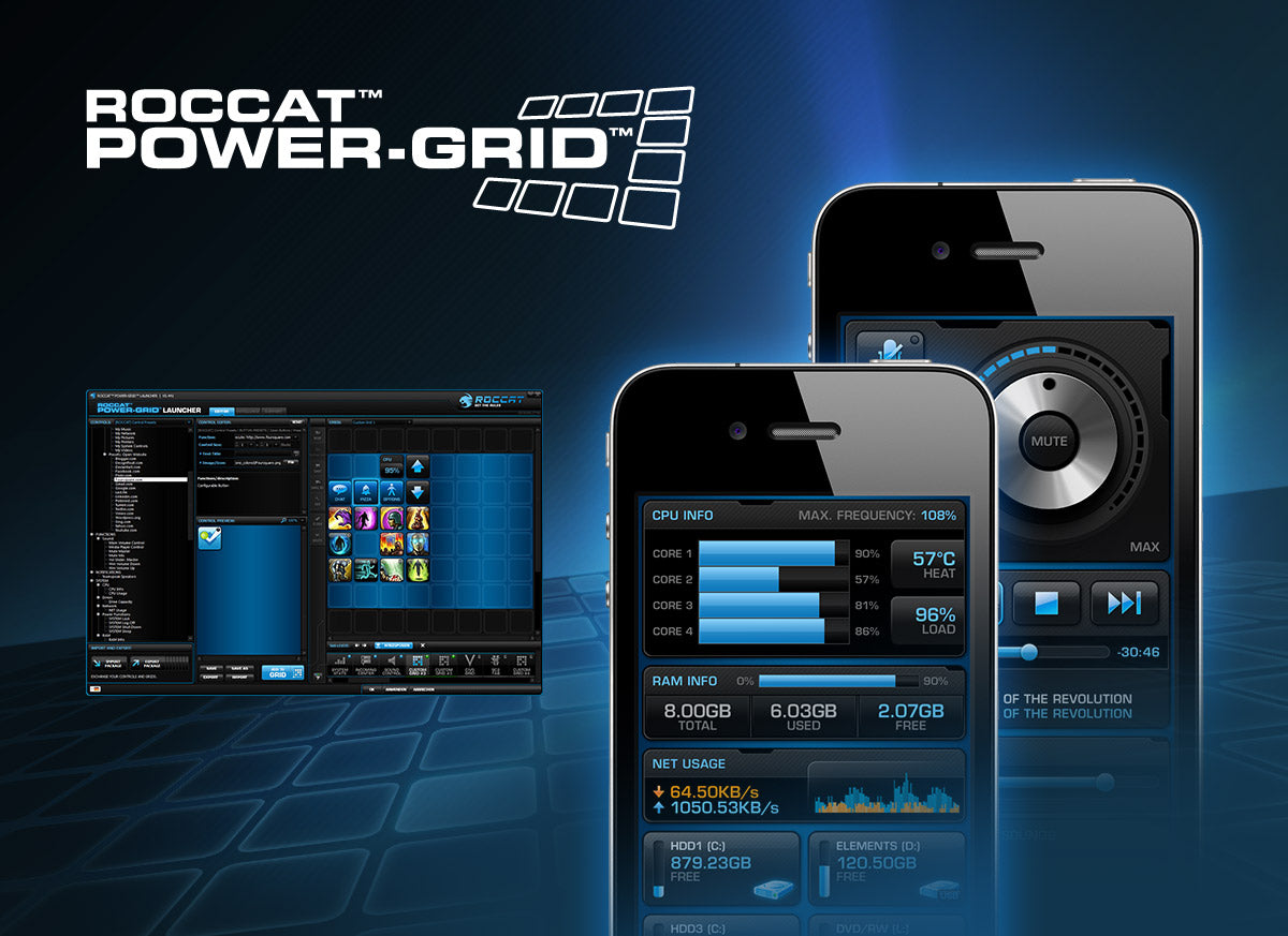 ROCCAT Power-Grid 소프트웨어 스크린샷