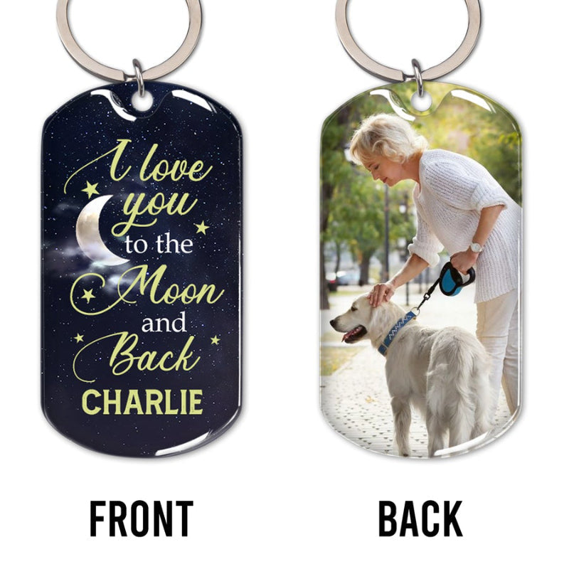 Kalliegear 2022 Personalized Stainless Dog Sleeping Angel Keychain - Great  Gift Idea For Dog Lovers Blue