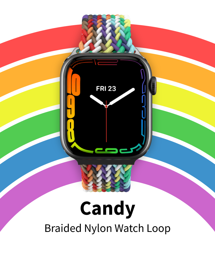 Candy Braided Nylon Watch Loop