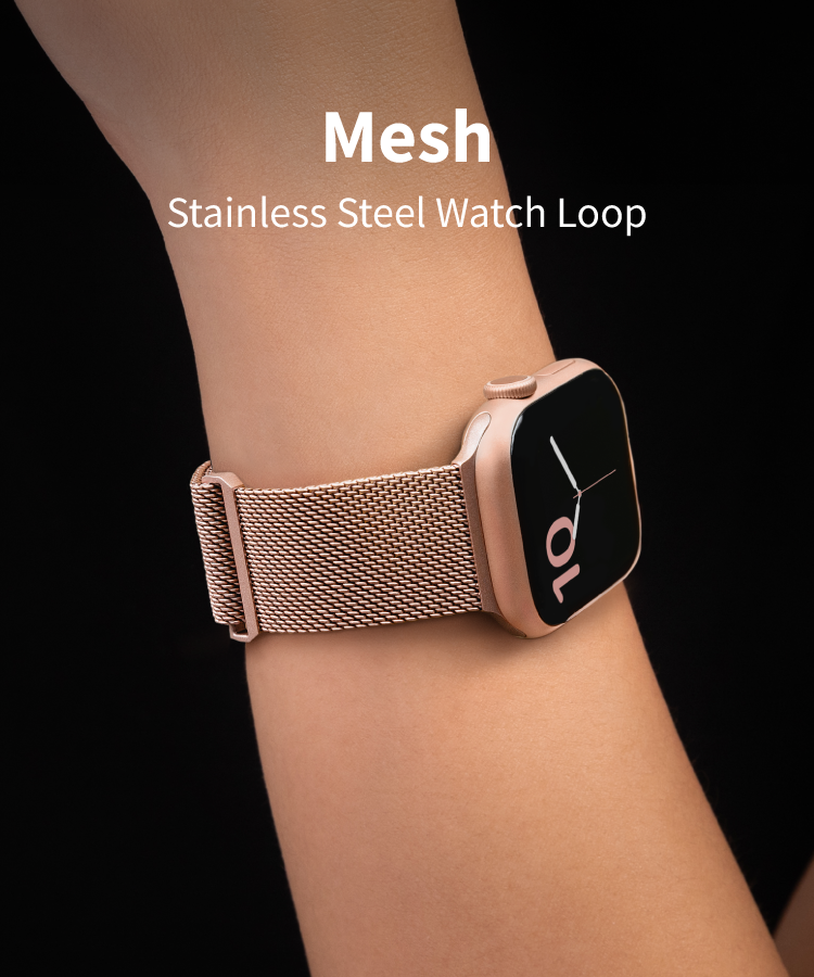 Apple Watch with Stainless Steel, Magnetic Clasp Design