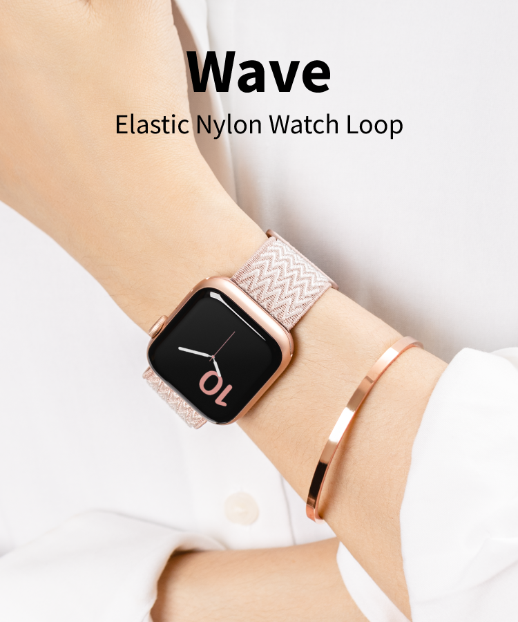 Wave  Elastic Nylon Watch Loop