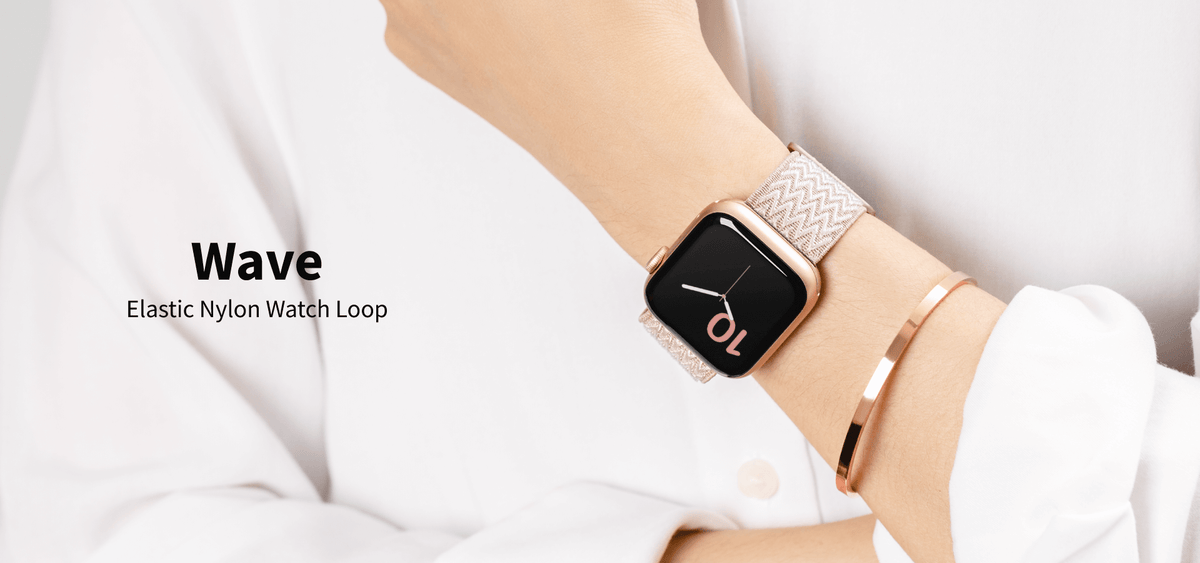 Wave  Elastic Nylon Watch Loop