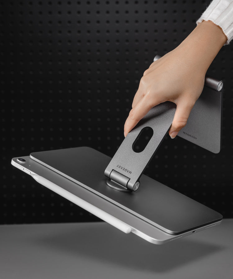 Silver Aluminum Lazy Bracket Stand For iPhone iPad Mini Air Pro