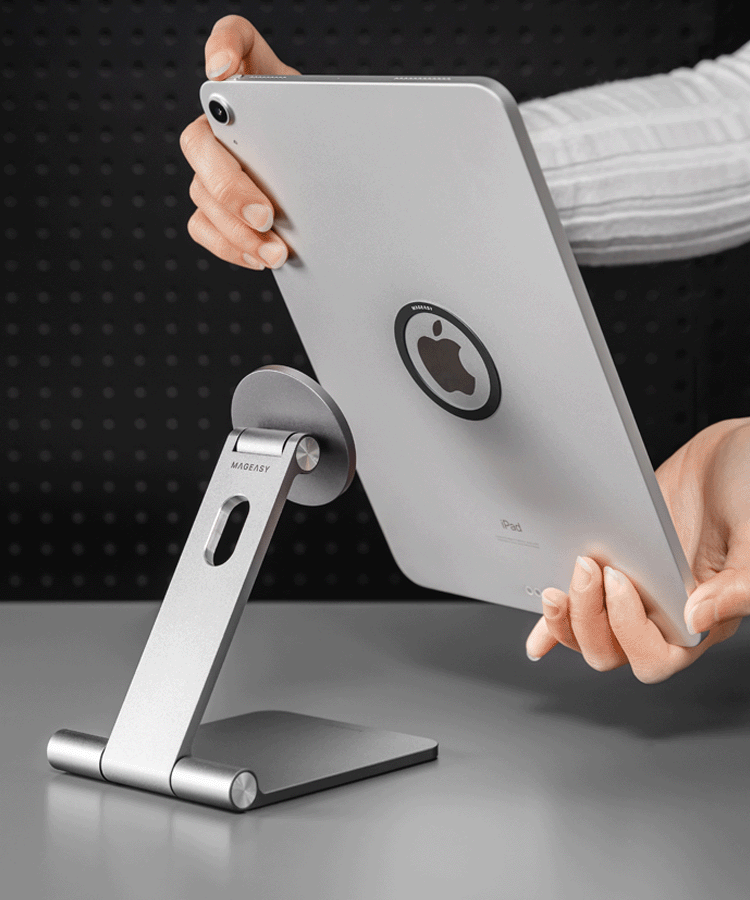MagEasy FlipMount Magnetic iPad Stand (iPad Pro 12,9) - Grå