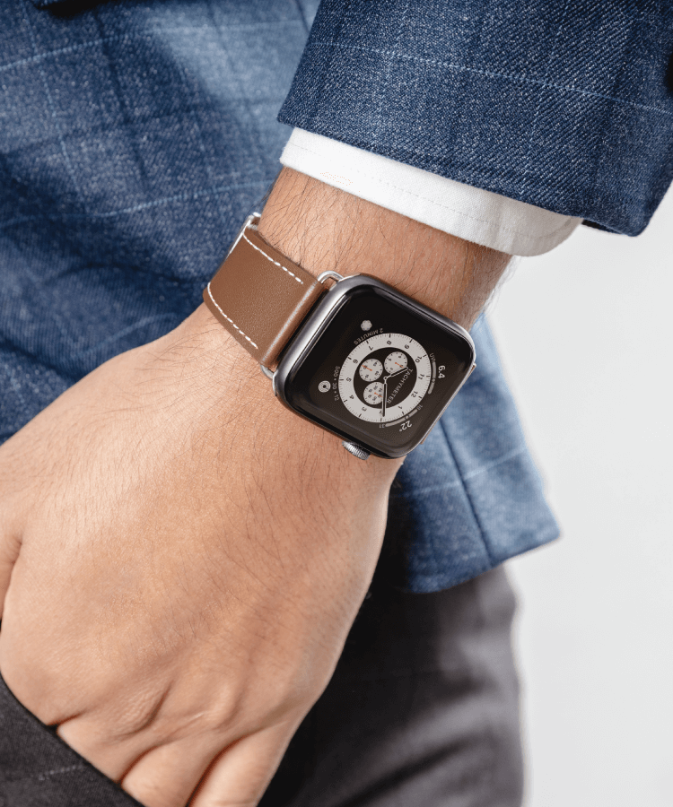 Leather band apple watch on sale 4