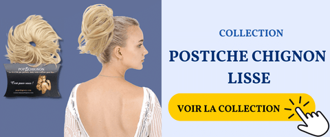 postiche chignon lisse