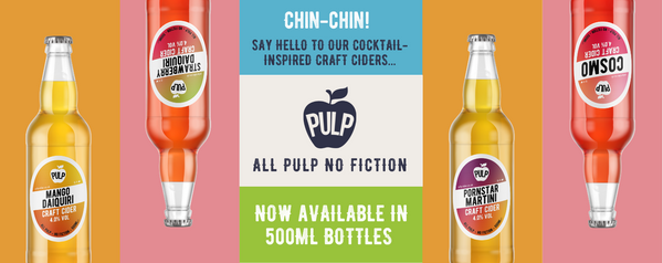 PULP Cider Cocktail Range in bottles