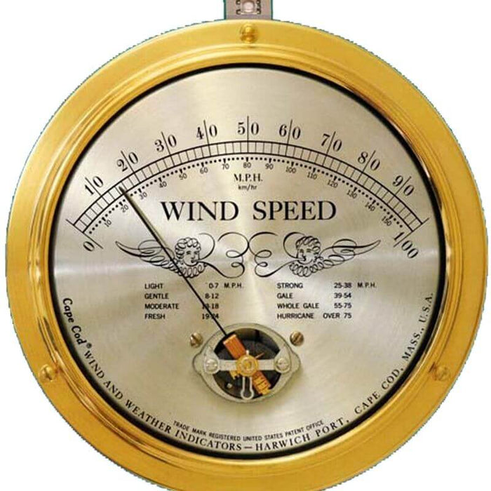 Solid Brass Nautical Tide Clock Marine Weather Instrument