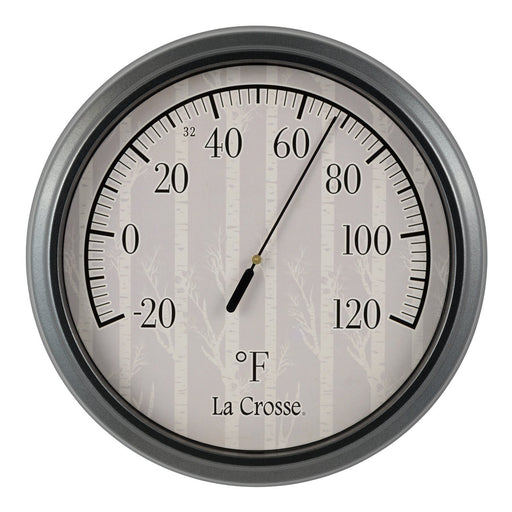 104-106BL La Crosse Indoor/Outdoor Analog Thermometer with Magnet - Blue
