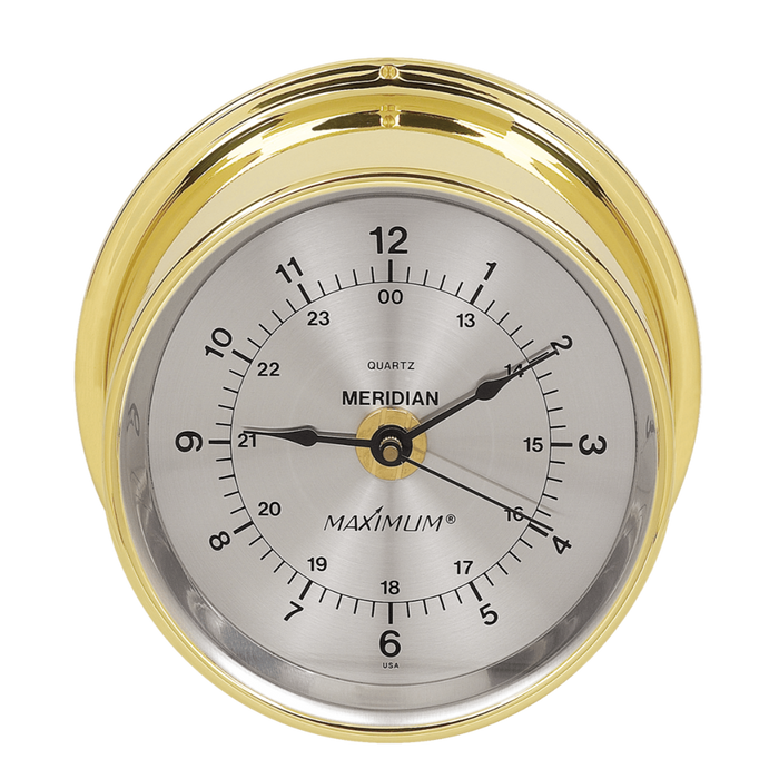 17 Inch Brass Marine Ship Porthole Clock Analog Clock Nautical Wall Clock