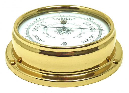 Tabic Clocks B-HGO-WHT Solid Brass and Chrome  Barometer with Built-in Hygrometer and Thermometer gauges — Weather  Scientific