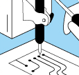 Drilling for component mounting