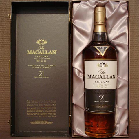 The Macallan 21 Years Old Triple Cask Matured Fine Oak Single Malt Scotch Whiskey