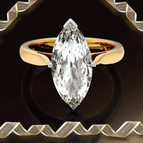 Gold diamond engagement ring matthew Stephens