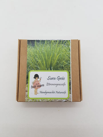 Seife Sura Gras - Zitronengras/ Lemongras - 80g - verpackt/ unverpackt