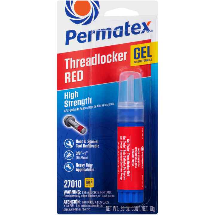 PERMATEX® HIGH STRENGTH THREADLOCKER RED GEL, 10 G - Marine Petrol Parts product image