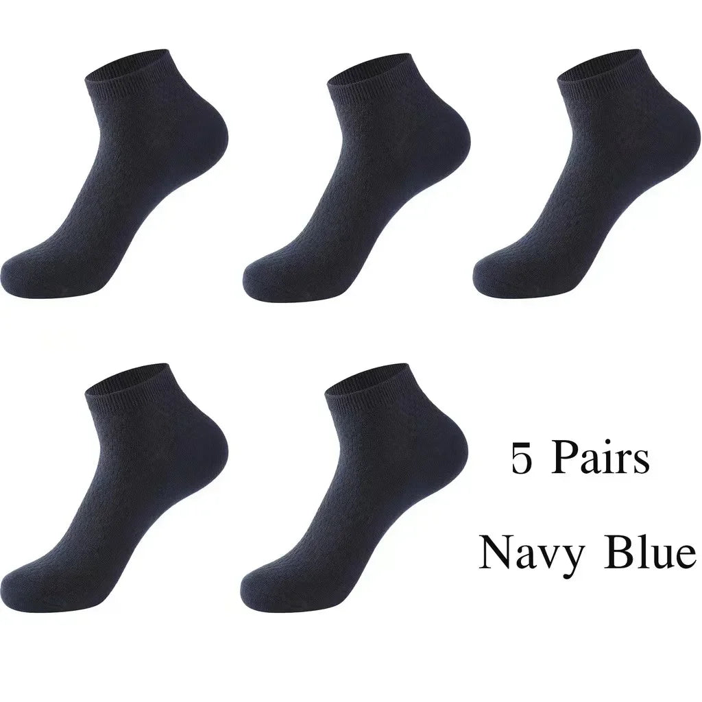 5 Pairs Bamboo Fabric Ankle Socks