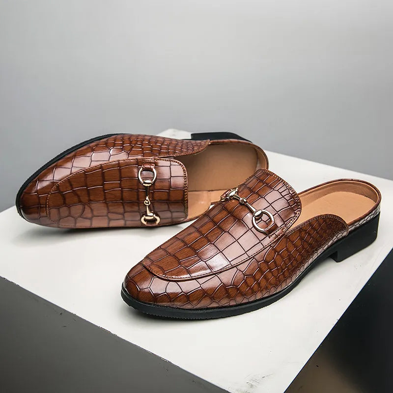 Alexis Castagno Leather Elegant Slippers - Vinthentic product image