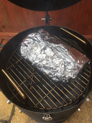 Foil wrapped lamb