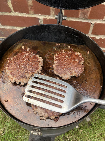 Smash burgers on the beardsmoke mini-un smoker bbq