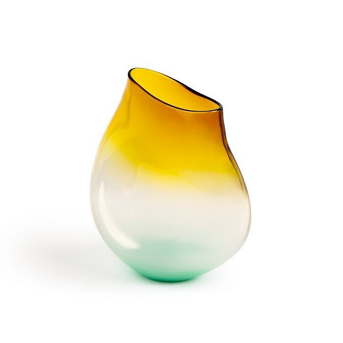 Cassina Sestiere Murano glass vase (26cm) - Yellow