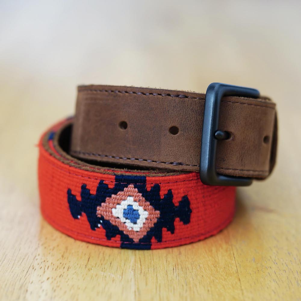 orange woven belt