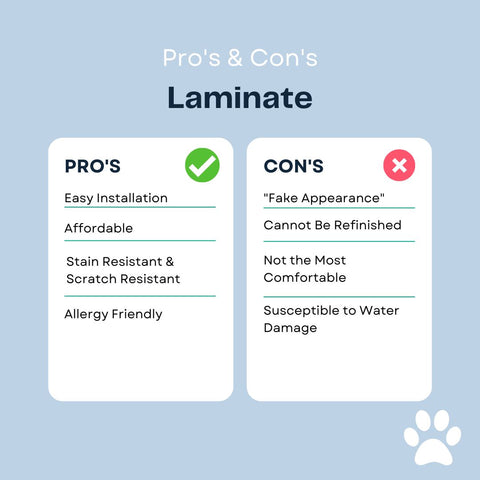 Pro's & Con's for Laminate Flooring