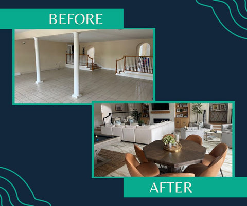 Before & After Living Room Remodel