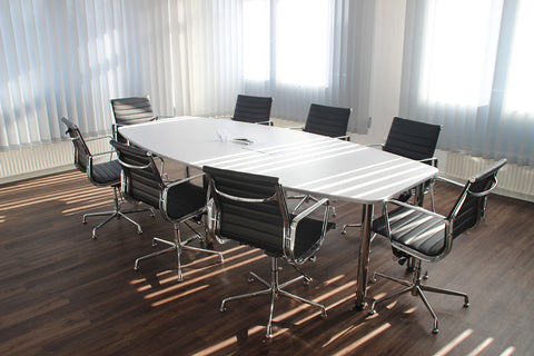 Conference room with vinyl flooring