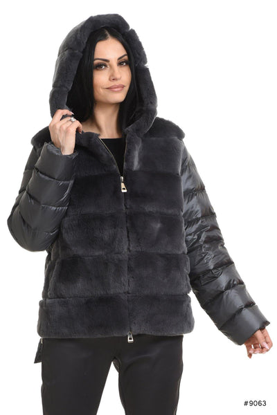 Reversible Rex Rabbit Fur Jacket – Gorski Montreal