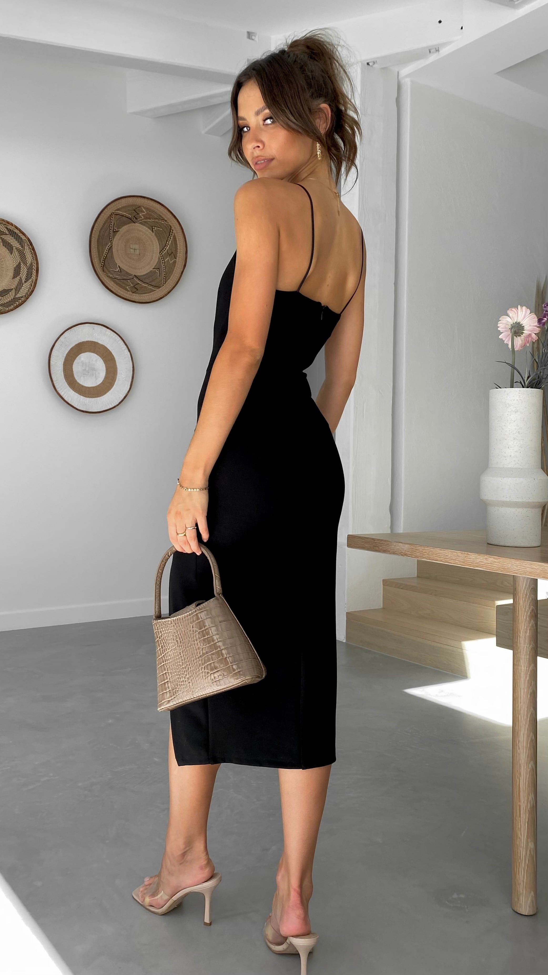 Kenzie Midi Dress - Black - Buy Women's Dresses - Billy J