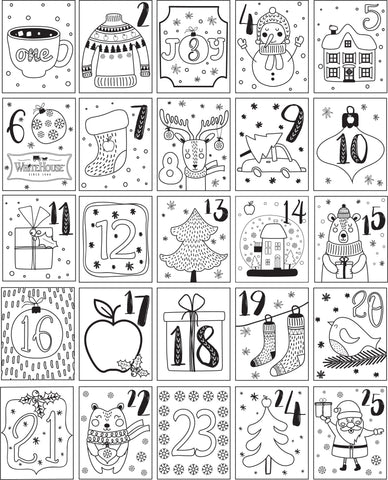 Advent Calendar Printable