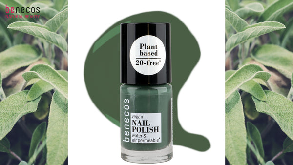 benecos 20-FREE Nail Polish sage green