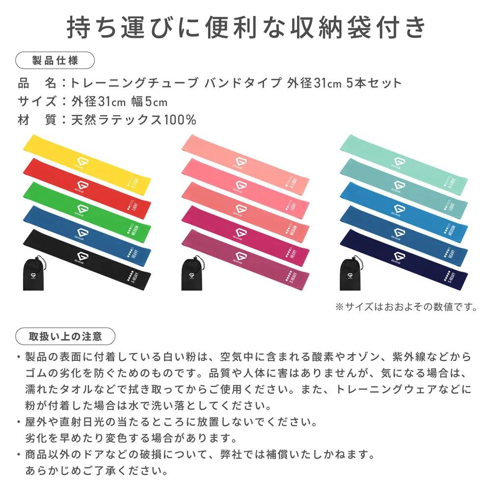 トレーニングチューブの製品仕様