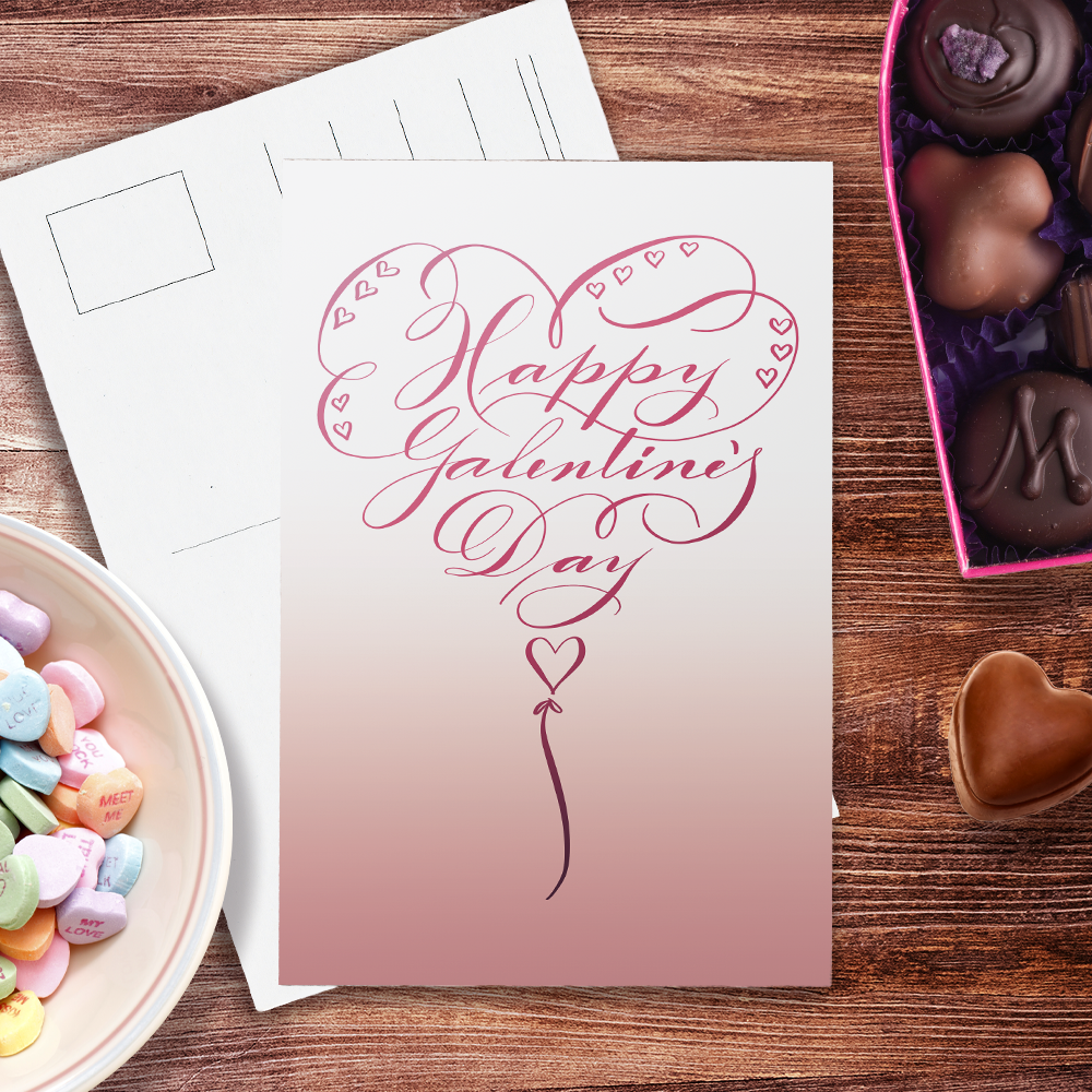 image for Galentines Balloon Postcard