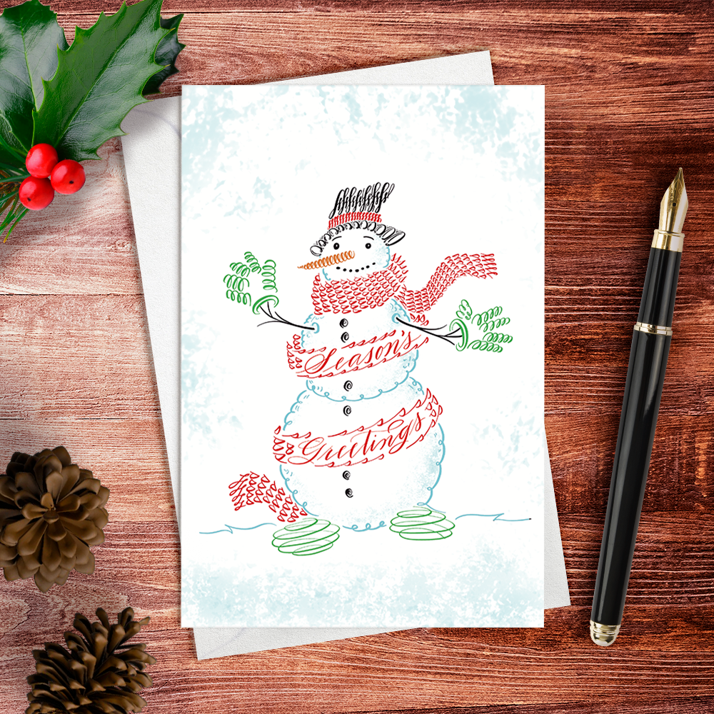 image for Season's Greetings Snowman