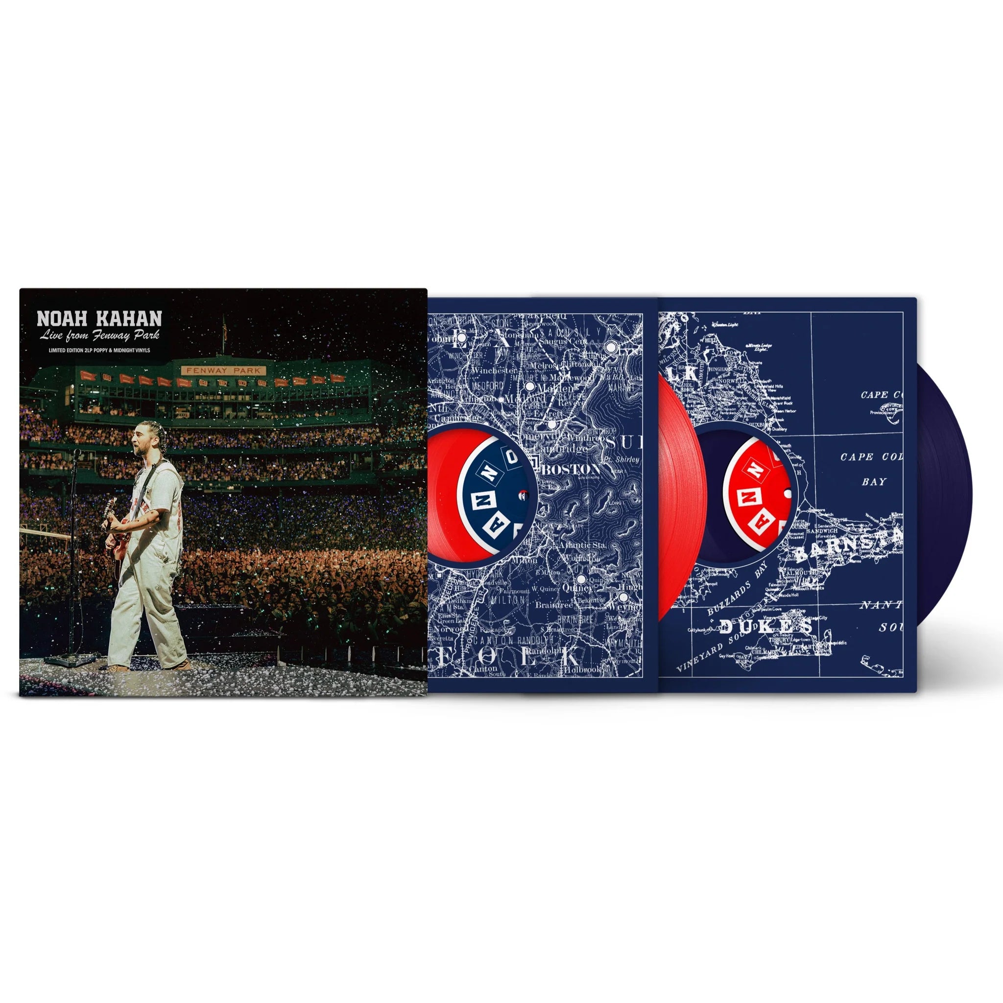 **PRE-ORDER 03/07** Noah Kahan - Live From Fenway Park (Indie Exclusive Red & Blue Vinyl)