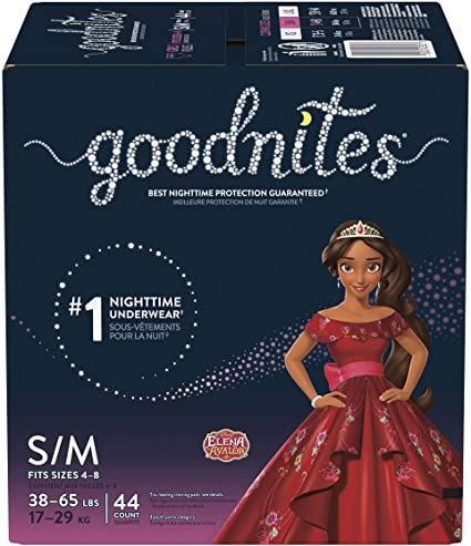 GoodNites Nighttime Underwear for Girls, Small-Medium - 44 count