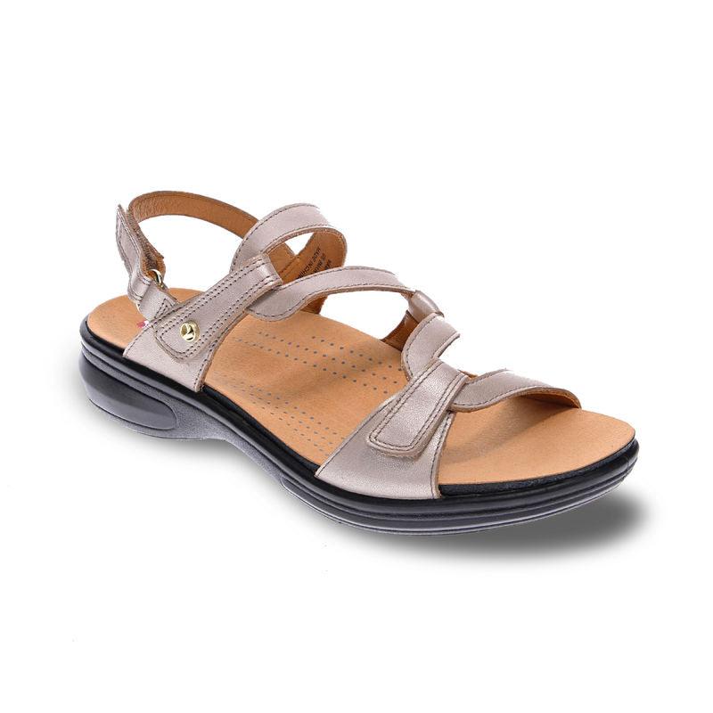Miami 3 Strap Leather Sandals - on Sale