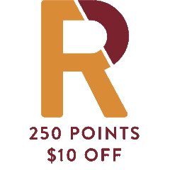 250 points = $10 off