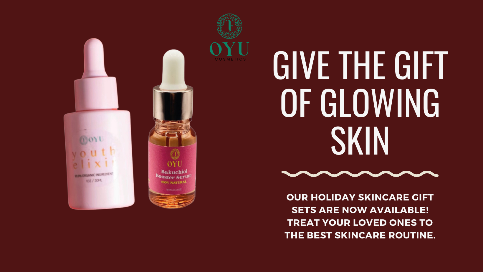 Image: Youth Elixir & Bakuchiol Serum Duo by OYU Cosmetics - Transform your skincare routine with this dynamic duo for ageless beauty.