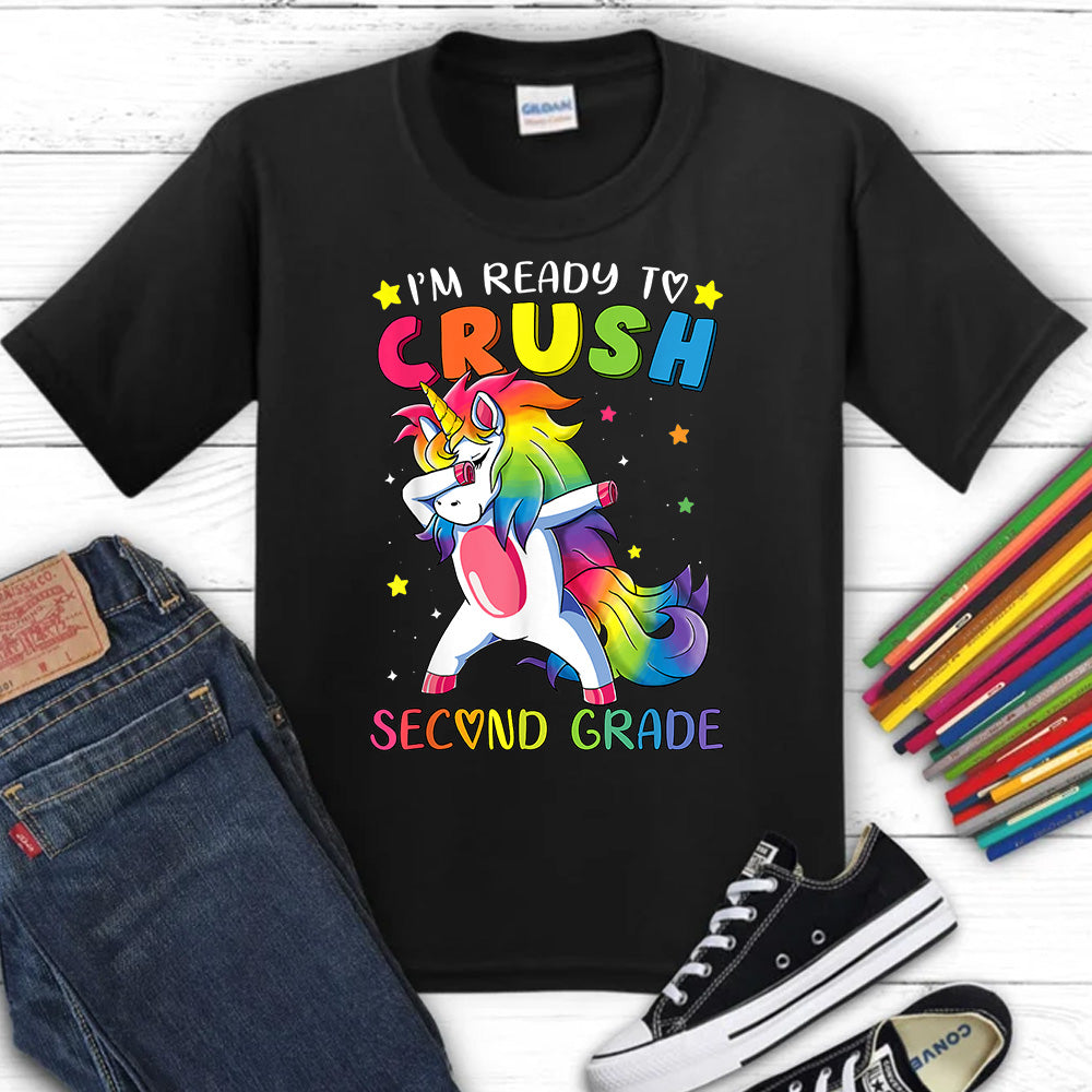 Ready to Crush 2nd Grade Unicorn DTF Transfer